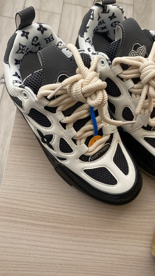 Louis Vuitton Scarpe da Ginnastica Nere Marroni Bi