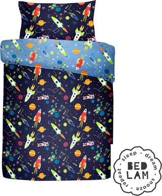 Bedlam funda edredón infantil brillo azul