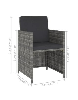 Conjunto mesa y sillones exterior ratán