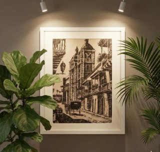 Obra de arte: "Cartagena colonial"