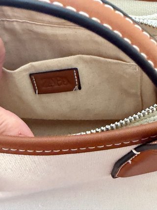 Bolso Zara Beige y Marrón