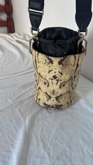 Bolso Furla Piel Serpiente Beige/Marrón