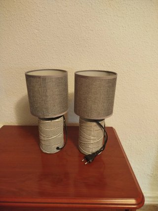 Set di 2 lampade da comodino