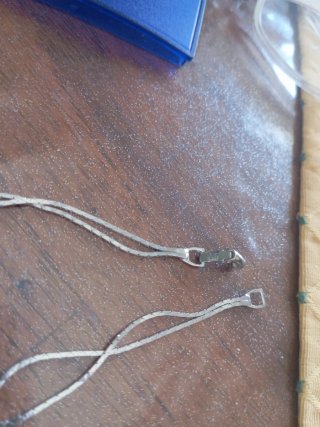 Bracciale antico argento con zaffiro blu