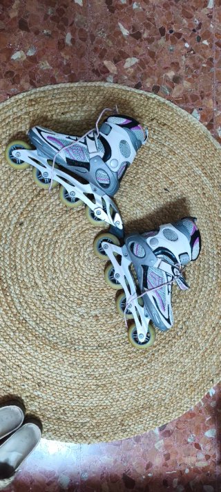 Patines en línea Fila blancos y morados