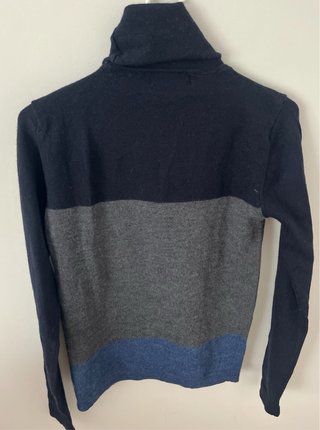 Jersey Zara Man cuello alto bloques color