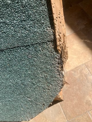 Caseta perro grande madera tejado verde
