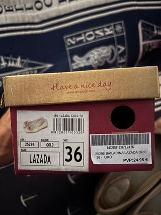 Manoletinas doradas Gioseppo con lazo