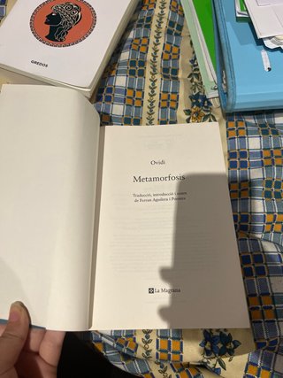 Ovidio Metamorfosis La Magrana