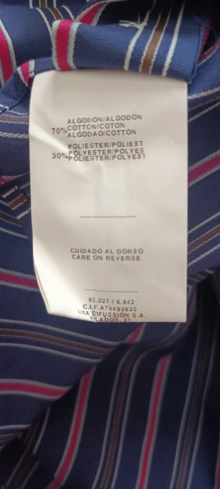 Camisa Rayas Hombre Talla Grande