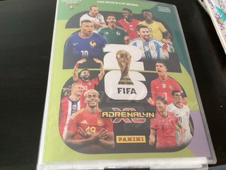 Lote 59 cartas Panini + Álbum FIFA World Cup 2026
