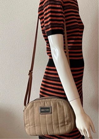 Bolso Bandolera Acolchado Beige Bimba y Lola