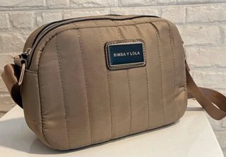 Bolso Bandolera Acolchado Beige Bimba y Lola