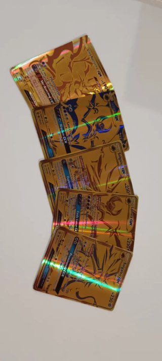 Cromos Pokémon GX Dorados