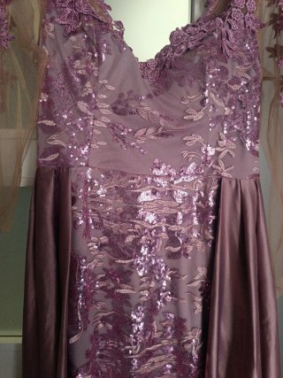 Vestido de ceremonia Rosa tierra.