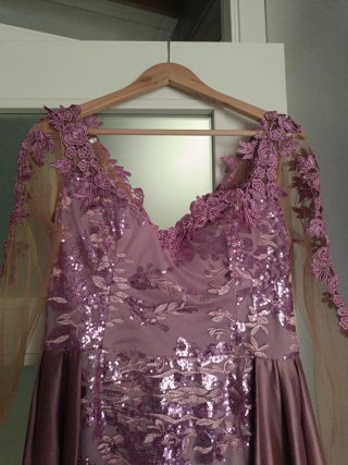 Vestido de ceremonia Rosa tierra.