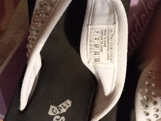 Sandalias Skechers Cuña Blancas y Negras