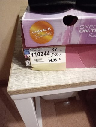 Sandalias Skechers Cuña Blancas y Negras