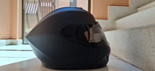 Casco de moto integral negro exo scorpion 391