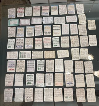 Pack lote 70 calendarios de mano RELIGIOSOS