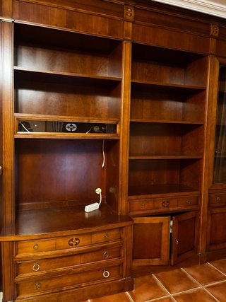 IMPRESIONANTE BOISERIE / LIBRERÍA DE MADERA MACIZA