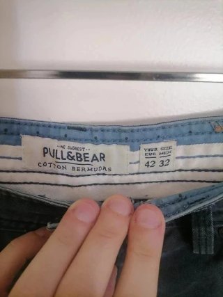 Pantalón corto vaquero Pull&Bear azul