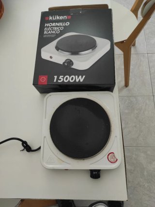 Hornillo Eléctrico Küken 1500W Blanco