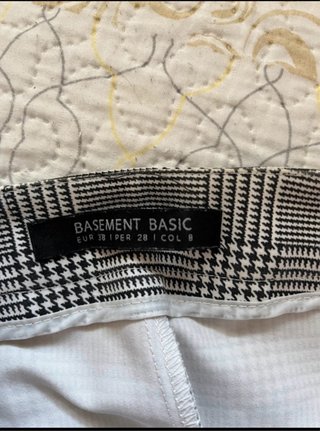 Pantaloni a quadri da ufficio dritti da donna