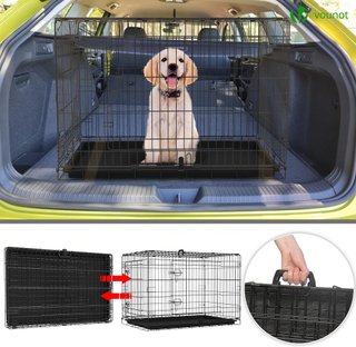 VOUNOT jaula perros plegable doble puerta