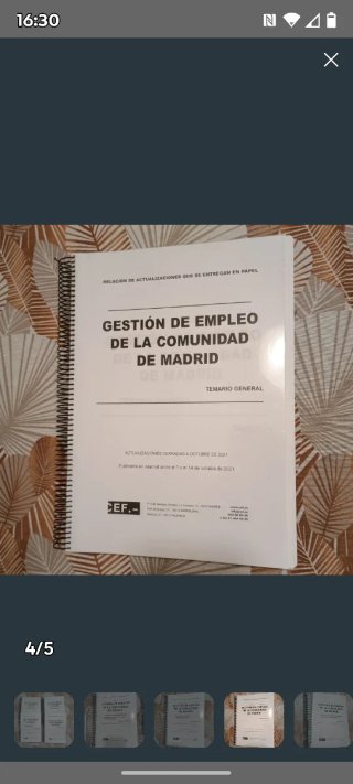 Gestión de Empleo de la Comunidad de Madrid Temari