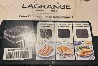 Lagrange Piastra Waffle/Toast Super 2