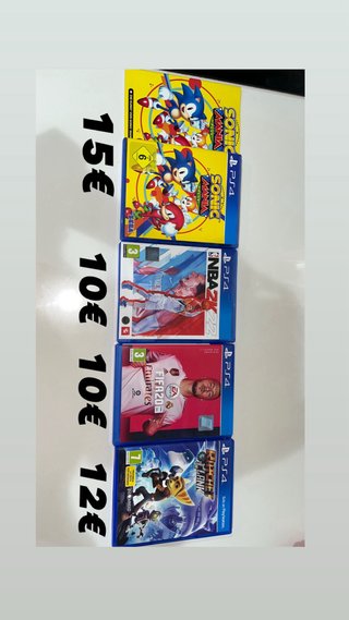 BARATO PS4:Sonic,NBA 2K22,FIFA20, Ratchet & Clank