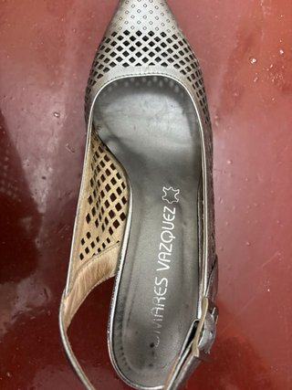 Zapatos Pomares Vázquez Plata Rejilla