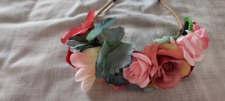 Diadema flores tela