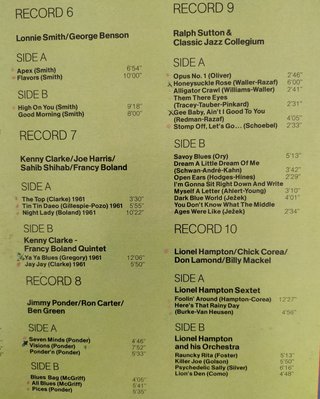Estuche 10 Vinilos Jazz Varios Autores