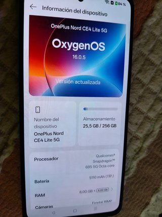 OnePlus Nord CE4 Lite 5G (8GB/256GB) Android 16