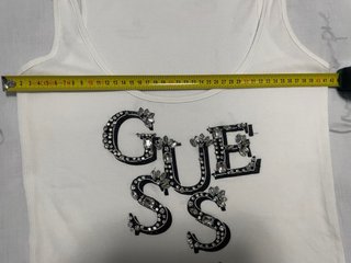 Camiseta Guess Mujer Talla M (42) Blanca