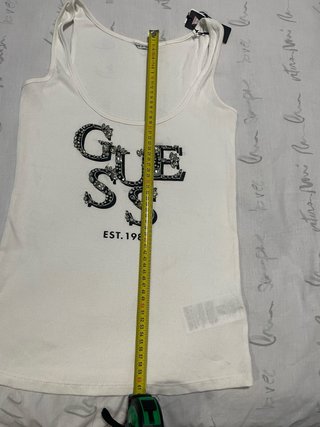 Camiseta Guess Mujer Talla M (42) Blanca