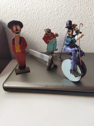 ANTIGUOS JUGUETES DE MADERA ARTESANALES