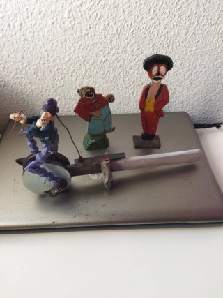 ANTIGUOS JUGUETES DE MADERA ARTESANALES