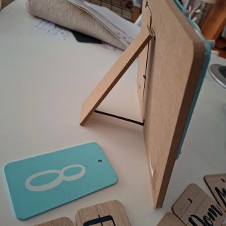 Calendario Perpetuo Madera con Marco Fotos