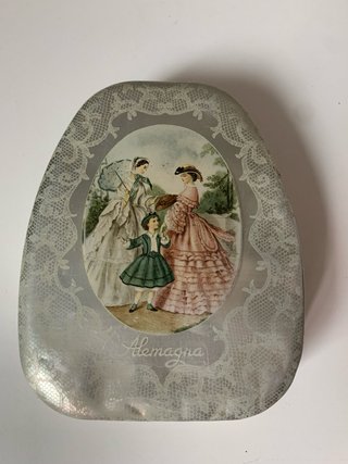 Scatola di Latta caramelle Alemagna vintage
