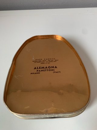 Scatola di Latta caramelle Alemagna vintage