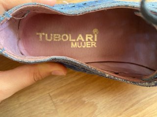 Scarpe Oxford Blu Lucide