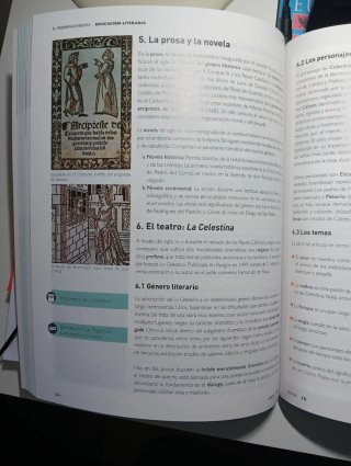 Lengua castellana y literatura 1, Le Bachillerato