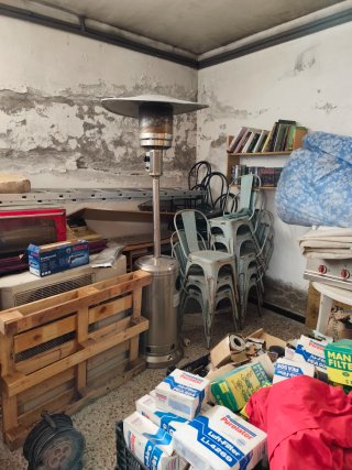 Estufa de gas para terraza