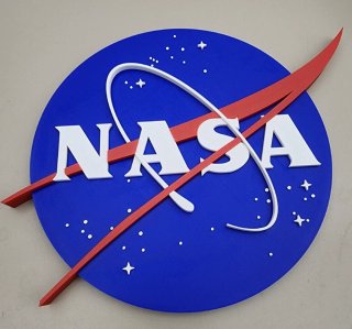 Logo NASA 3D Decorazione Spaziale