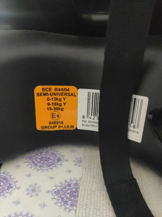 Silla de coche negra PLAY SCOOTER FIX