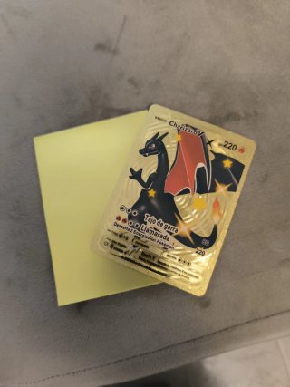 Carta Pokémon Charizard V Dorada Coleccionable