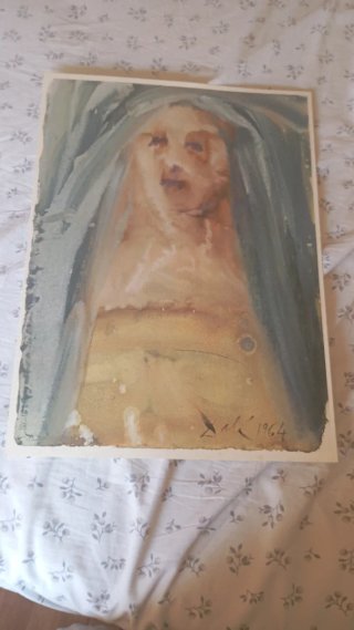 Salvador Dalí - Madre de Dios 1964 Litografía